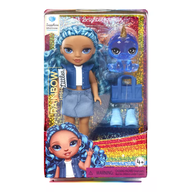 Rainbow High Littles Lėlė – Safyras (Mėlyna), Mados lėlė, Moteriška, 4+ metai, Berniukas/Mergaitė, Įvairiaspalvė