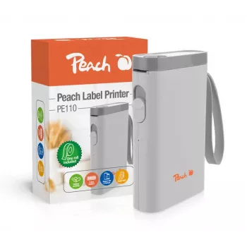 Peach PE110 etikečių spausdintuvas tiesioginis terminis 203 x 203 DPI 60 mm/sek belaidis Bluetooth