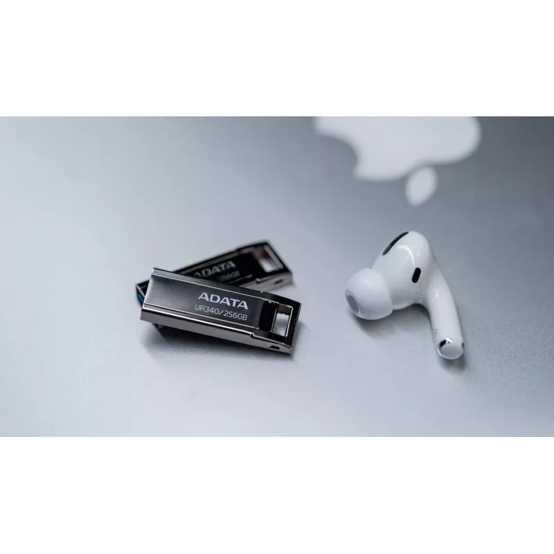 ADATA UR340 USB atmintinė 256 GB USB Type-A 3.2 Gen 1, skaitymo sparta iki 100 MB/s, juoda