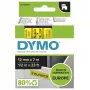 DYMO Authentic D1 juosta | juodas spaudinys ant geltonos juostos | 12 mm x 7 m | lipnios etiketės LabelManager žymekliams | pagaminta Europoje