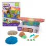 Kinetic Sand Project Planet Turtle Beach 14oz žaidimo smėlis, įrankiai ir formelės, tvarūs sensoriniai žaislai vaikams