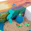 Kinetic Sand Project Planet Turtle Beach 14oz žaidimo smėlis, įrankiai ir formelės, tvarūs sensoriniai žaislai vaikams
