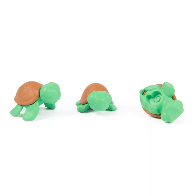 Kinetic Sand Project Planet Turtle Beach 14oz žaidimo smėlis, įrankiai ir formelės, tvarūs sensoriniai žaislai vaikams