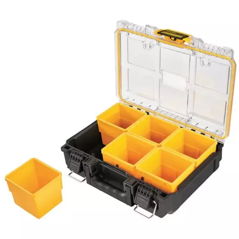 Dėžė įrankiams DeWALT ToughSystem 2.0 Juoda Peršviečiama Geltona 6 Kišenės