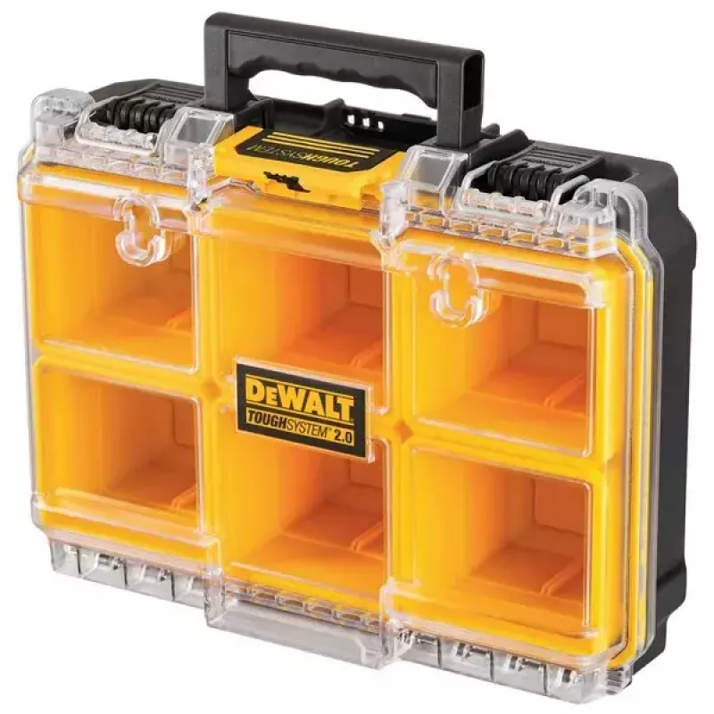 Dėžė įrankiams DeWALT ToughSystem 2.0 Juoda Peršviečiama Geltona 6 Kišenės