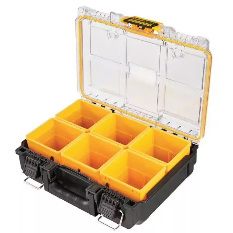 Dėžė įrankiams DeWALT ToughSystem 2.0 Juoda Peršviečiama Geltona 6 Kišenės