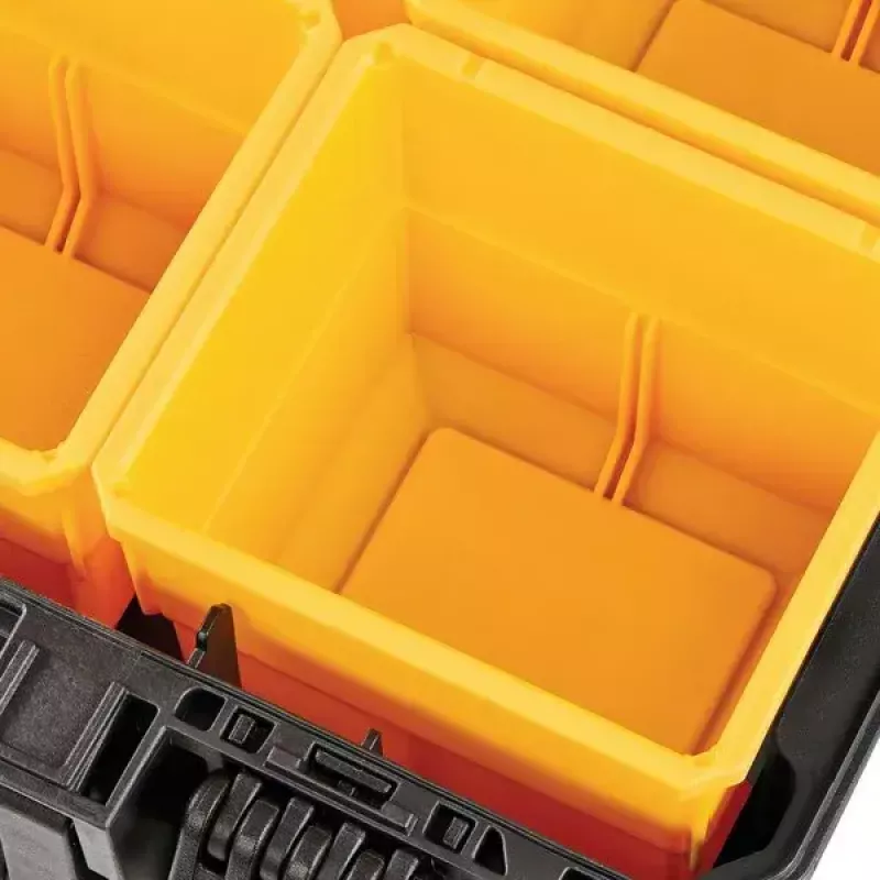 Dėžė įrankiams DeWALT ToughSystem 2.0 Juoda Peršviečiama Geltona 6 Kišenės