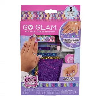 Cool Maker Mix & Mani folijinių nagų rinkinys su 6 lakštais ir lipdukais 5 „pasidaryk pats“ manikiūrams (pakuotė gali skirtis), meno ir rankdarbių žaislai vaikams nuo 7 metų