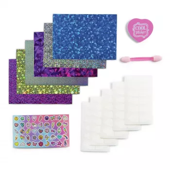 Cool Maker Mix & Mani folijinių nagų rinkinys su 6 lakštais ir lipdukais 5 „pasidaryk pats“ manikiūrams (pakuotė gali skirtis), meno ir rankdarbių žaislai vaikams nuo 7 metų