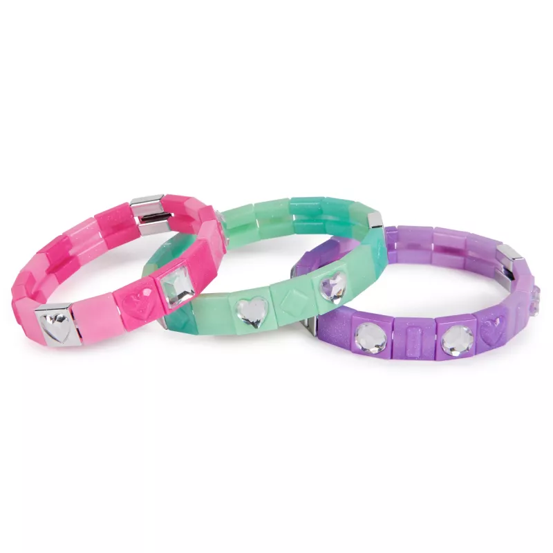 Cool Maker PopStyle papildymo rinkinys apyrankėms, daugiau nei 50 karoliukų, 3 apyrankės