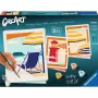 Ravensburger Piešimo rinkinys CreArt galerijos sieninis rinkinys „Prie paplūdimio“ 23901 – tapybos rinkinys su rėmo plokštėmis