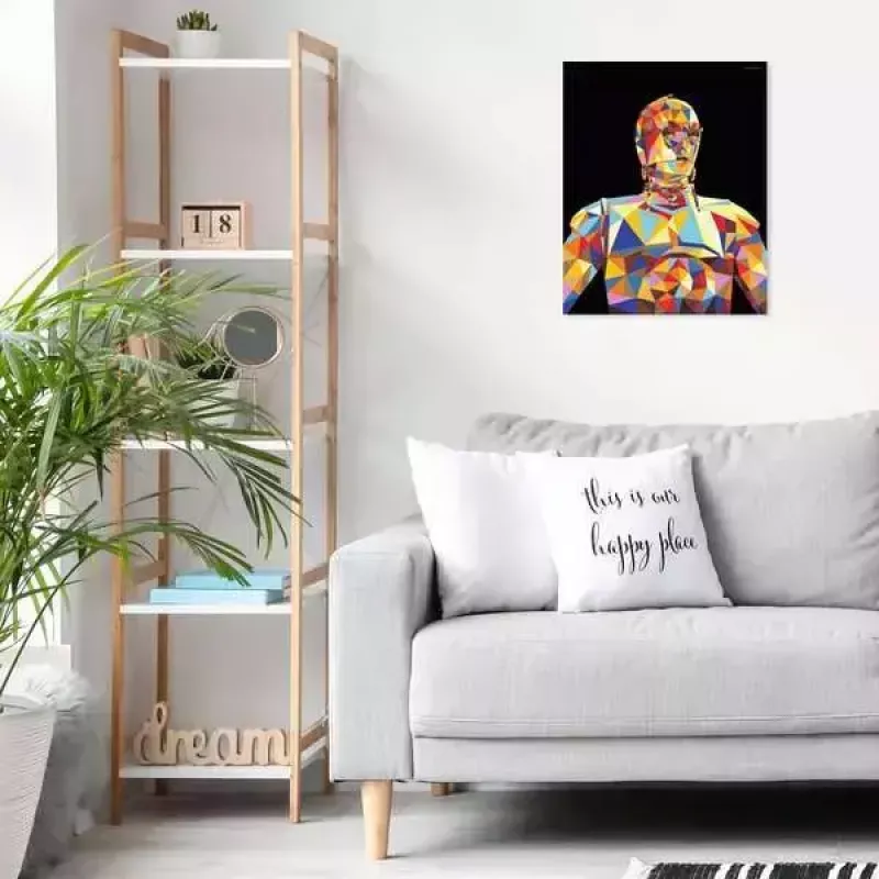 Piešimo rinkinys Ravensburger CreArt Star Wars C-3PO – drobės piešimo rinkinys figūrėlės kūrimui