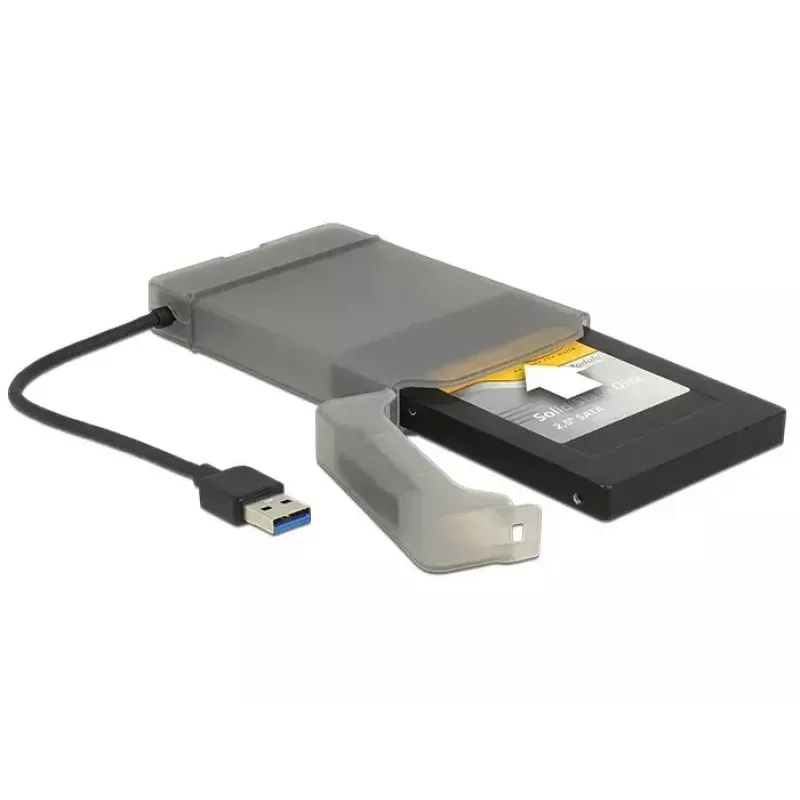 DeLOCK 62742 sąsajos adapteris (USB Type-A → 22 kontaktų SATA, JMS567, 6 Gbit/s)
