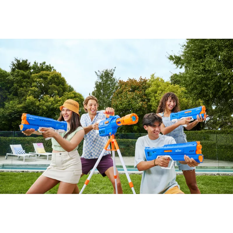 Vandens pistoletas Zuru XSHOT Hydra Pulse Motor Soaker su varikliu, įmontuota talpa, 9 m atstumu