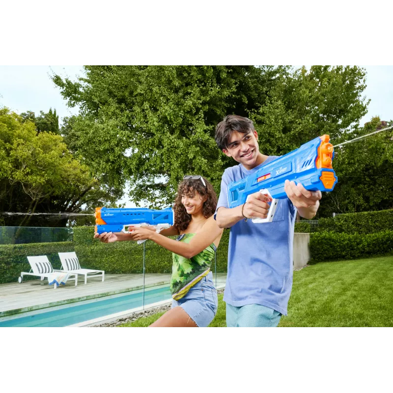 Vandens pistoletas Zuru XSHOT Hydra Pulse Motor Soaker su varikliu, įmontuota talpa, 9 m atstumu