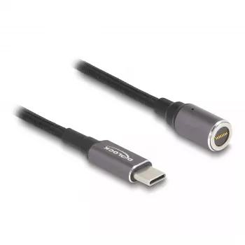 DeLOCK USB Type-C į magnetinį 8 kontaktų jungtį nešiojamojo kompiuterio įkrovimo laidas 1,8 m