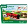 Ravensburger BRIO World Red Lola Farm Train Set – medinis traukinukų žaidimų rinkinys su ūkio tema