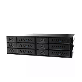 Chieftec CMR-625 6x2.5 inch SATA kietųjų diskų bloko modulis, juodas
