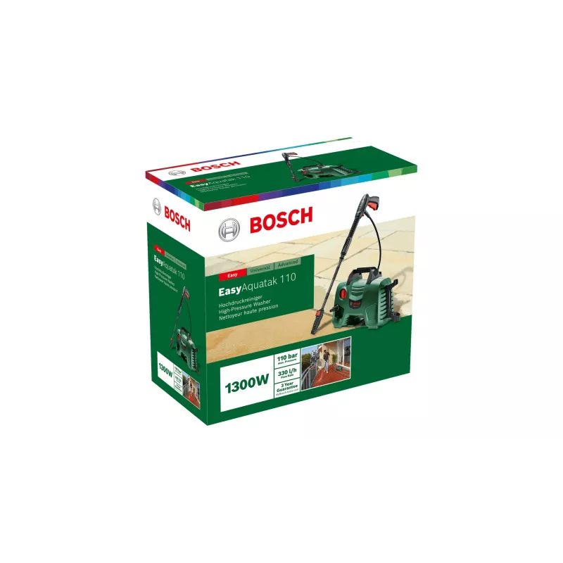 Bosch EasyAquatak 110 elektrinis aukšto slėgio plovimo aparatas, kompaktiškas, žalias