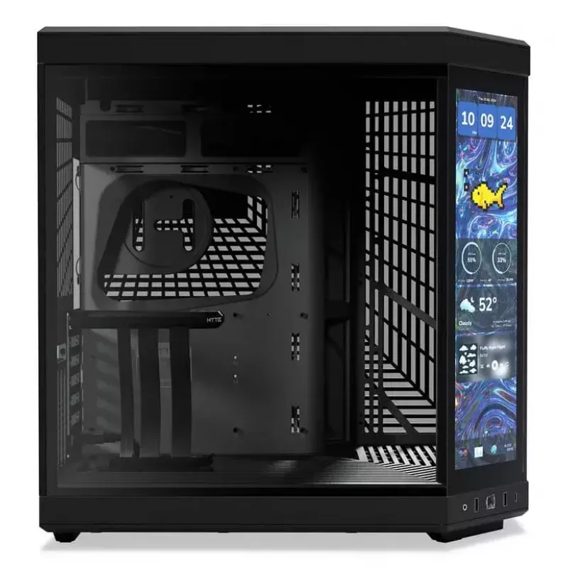 Korpusas HYTE Y70 Touch Infinite Midi Tower juodas