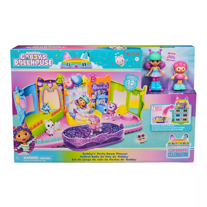 Spinmaster Gabby's Dollhouse Gabby's Party Room įvairiaspalvis žaidimų rinkinys