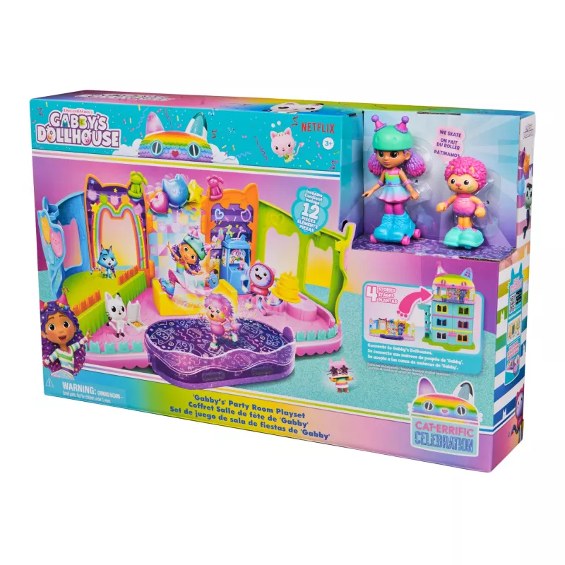 Spinmaster Gabby's Dollhouse Gabby's Party Room įvairiaspalvis žaidimų rinkinys