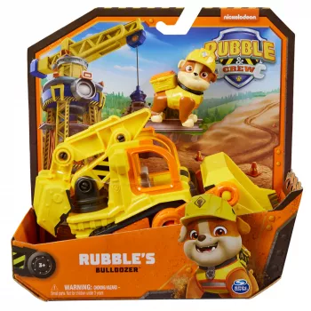 Buldozeris Rubble's Bulldozer Spinmaster – plastikinis, 3+ amžiui, juoda/oranžinė/geltona