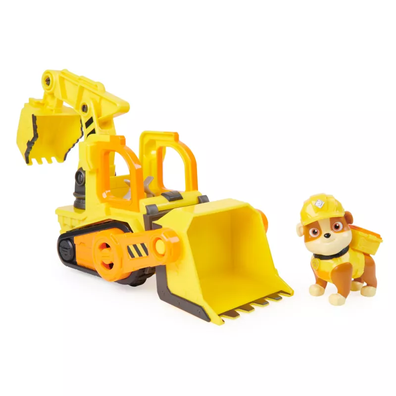 Buldozeris Rubble's Bulldozer Spinmaster – plastikinis, 3+ amžiui, juoda/oranžinė/geltona