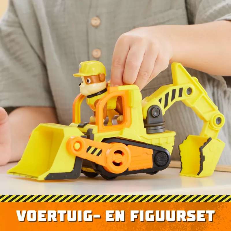 Buldozeris Rubble's Bulldozer Spinmaster – plastikinis, 3+ amžiui, juoda/oranžinė/geltona