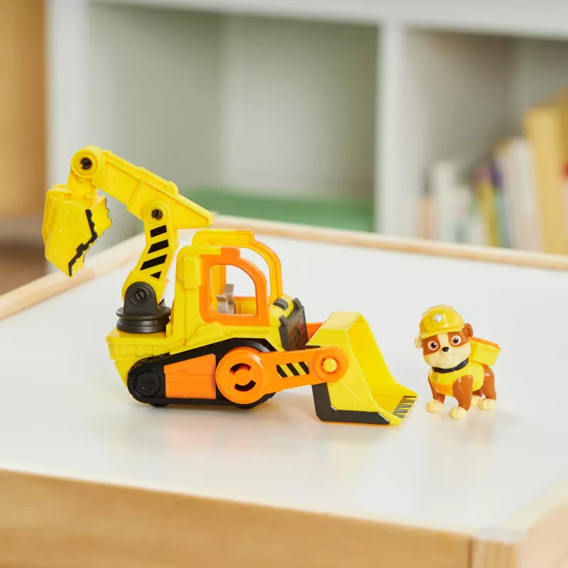 Buldozeris Rubble's Bulldozer Spinmaster – plastikinis, 3+ amžiui, juoda/oranžinė/geltona