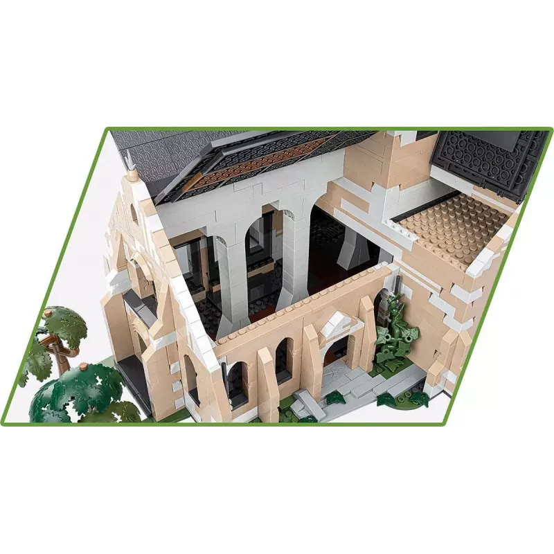 Statybiniai blokeliai Cobi Sainte-Mère-Église bažnyčia 2280 dalių 10 metų