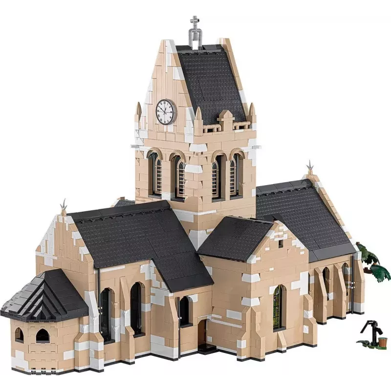 Statybiniai blokeliai Cobi Sainte-Mère-Église bažnyčia 2280 dalių 10 metų
