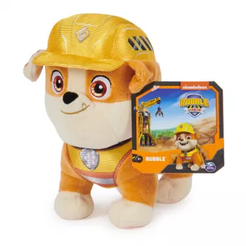 Rubble & Crew Premium minkštas žaislas – Šaržeris statybininko uniformoje, 7 colių