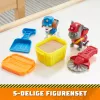 Rubble & Crew, Charger & Wheeler veikėjų figūrėlės su Kinetic Build-It smėliu ir 2 statybiniais įrankiais, PAW Patrol žaislai vaikams nuo 3 metų
