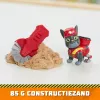 Rubble & Crew, Charger & Wheeler veikėjų figūrėlės su Kinetic Build-It smėliu ir 2 statybiniais įrankiais, PAW Patrol žaislai vaikams nuo 3 metų