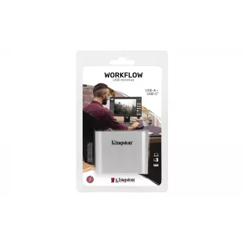 Kingston Workflow 5G miniHub USB 3.2 Gen 1 (USB-A / USB-C)
