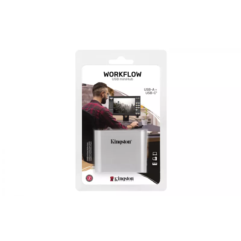Kingston Workflow 5G miniHub USB 3.2 Gen 1 (USB-A / USB-C)