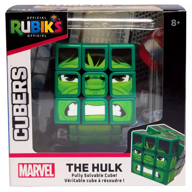 Spin Master Rubik's - Cubers 3x3 Hulk, vikrumo žaidimas