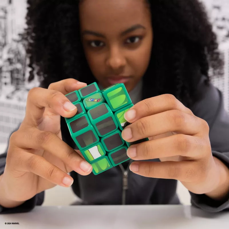 Spin Master Rubik's - Cubers 3x3 Hulk, vikrumo žaidimas