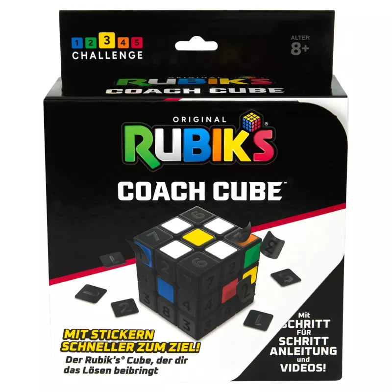 Rubik’s Coach Cube – mokomasis 3x3 kubas su lipdukais, gidu ir vaizdo įrašais
