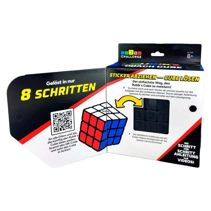 Rubik’s Coach Cube – mokomasis 3x3 kubas su lipdukais, gidu ir vaizdo įrašais