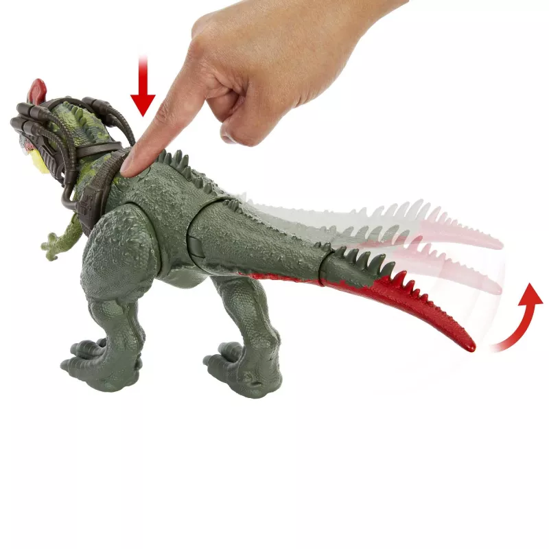 MATTEL Jurassic World GIGANTIC TRACKERS Sinotyrannus žalias/raudonas plastikinis žaislas 4+
