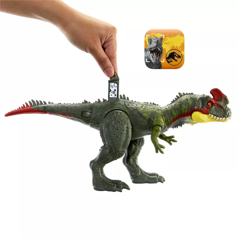 MATTEL Jurassic World GIGANTIC TRACKERS Sinotyrannus žalias/raudonas plastikinis žaislas 4+