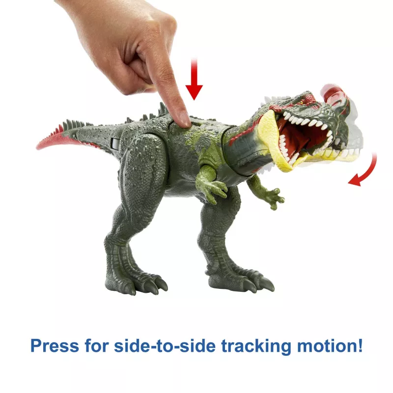 MATTEL Jurassic World GIGANTIC TRACKERS Sinotyrannus žalias/raudonas plastikinis žaislas 4+