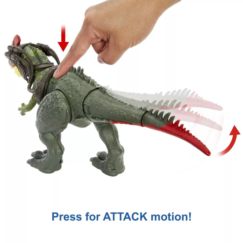 MATTEL Jurassic World GIGANTIC TRACKERS Sinotyrannus žalias/raudonas plastikinis žaislas 4+