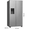 Šaldytuvas Hisense Side by Side RS5P535NTCE BK065B