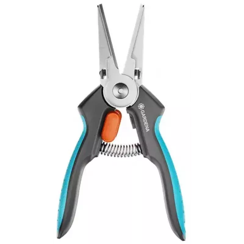 Sodo žirklės Gardena GripCut 12213-20, plastikinė rankena, juoda/žalia, nerūdijančio plieno ašmenys
