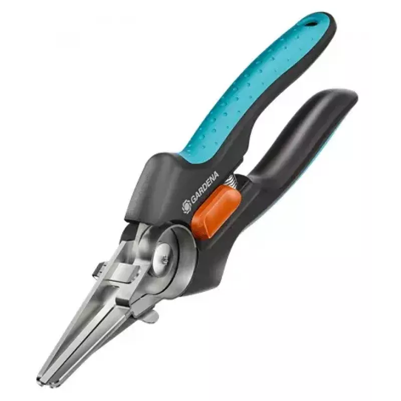 Sodo žirklės Gardena GripCut 12213-20, plastikinė rankena, juoda/žalia, nerūdijančio plieno ašmenys