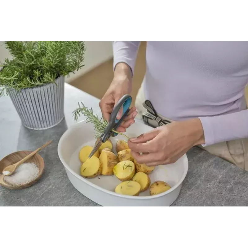 Sodo žirklės Gardena HerbCut Bypass su smailiais nerūdijančio plieno ašmenimis, žalios, plastikinė rankena, Vokietija