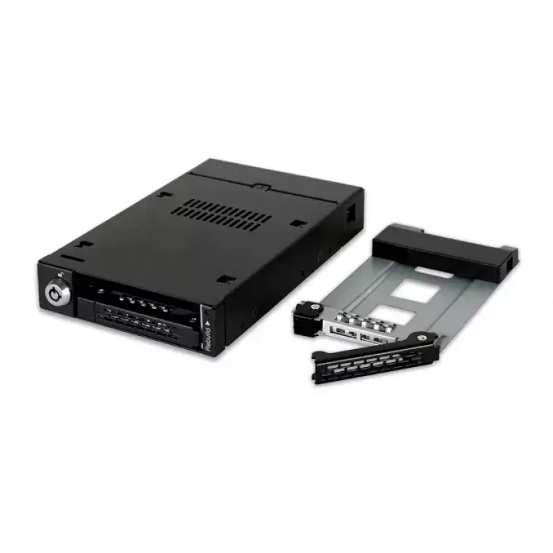 Icy Dock ToughArmor MB992SKR-B – išorinis 3,5 inch lizdo korpusas dviem 2,5 inch SSD/HDD su aparatiniu RAID